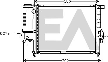 EACLIMA 31R07066 - Radiatore, Raffreddamento motore autozon.pro