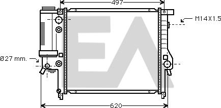 EACLIMA 31R07071 - Radiatore, Raffreddamento motore autozon.pro