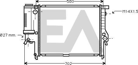 EACLIMA 31R07067 - Radiatore, Raffreddamento motore autozon.pro