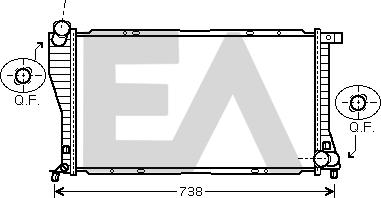 EACLIMA 31R07083 - Radiatore, Raffreddamento motore autozon.pro