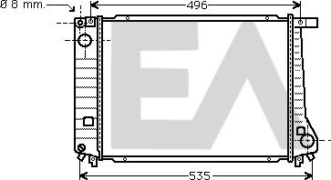 EACLIMA 31R07034 - Radiatore, Raffreddamento motore autozon.pro