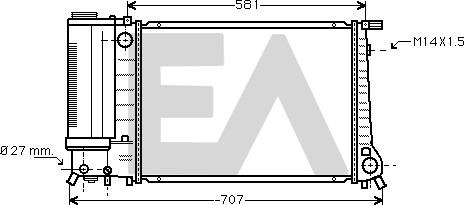 EACLIMA 31R07036 - Radiatore, Raffreddamento motore autozon.pro