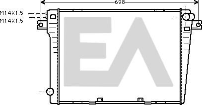 EACLIMA 31R07024 - Radiatore, Raffreddamento motore autozon.pro