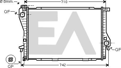 EACLIMA 31R07141 - Radiatore, Raffreddamento motore autozon.pro