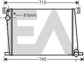 EACLIMA 31R07148 - Radiatore, Raffreddamento motore autozon.pro