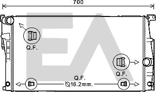 EACLIMA 31R07109 - Radiatore, Raffreddamento motore autozon.pro