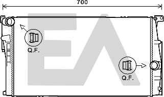 EACLIMA 31R07108 - Radiatore, Raffreddamento motore autozon.pro