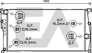 EACLIMA 31R07114 - Radiatore, Raffreddamento motore autozon.pro