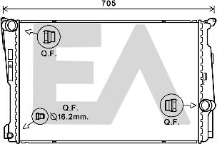 EACLIMA 31R07116 - Radiatore, Raffreddamento motore autozon.pro