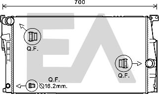 EACLIMA 31R07112 - Radiatore, Raffreddamento motore autozon.pro