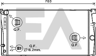 EACLIMA 31R07118 - Radiatore, Raffreddamento motore autozon.pro