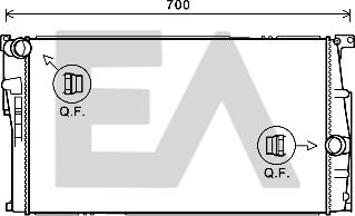 EACLIMA 31R07113 - Radiatore, Raffreddamento motore autozon.pro