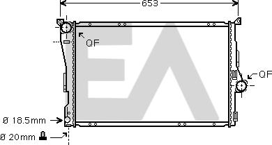 EACLIMA 31R07133 - Radiatore, Raffreddamento motore autozon.pro