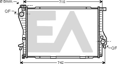 EACLIMA 31R07129 - Radiatore, Raffreddamento motore autozon.pro