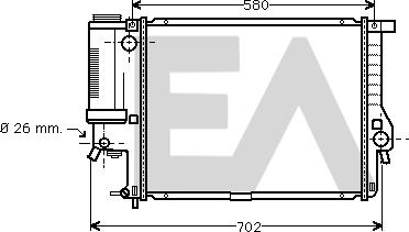 EACLIMA 31R07125 - Radiatore, Raffreddamento motore autozon.pro