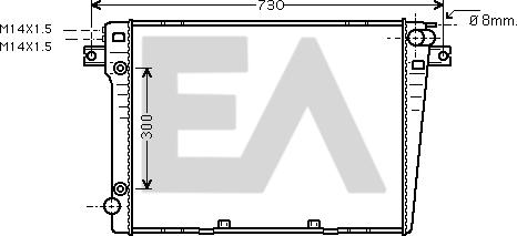 EACLIMA 31R07122 - Radiatore, Raffreddamento motore autozon.pro