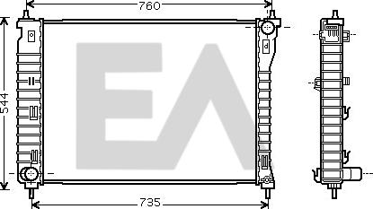 EACLIMA 31R14004 - Radiatore, Raffreddamento motore autozon.pro