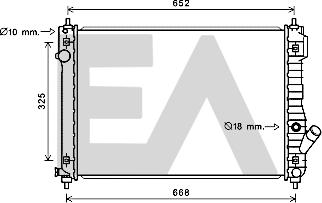 EACLIMA 31R14008 - Radiatore, Raffreddamento motore autozon.pro