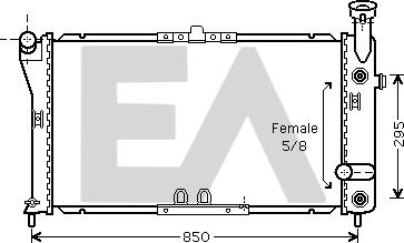 EACLIMA 31R14003 - Radiatore, Raffreddamento motore autozon.pro