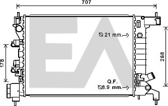 EACLIMA 31R14017 - Radiatore, Raffreddamento motore autozon.pro