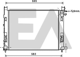 EACLIMA 31R15003 - Radiatore, Raffreddamento motore autozon.pro