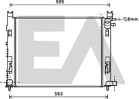 EACLIMA 31R15002 - Radiatore, Raffreddamento motore autozon.pro