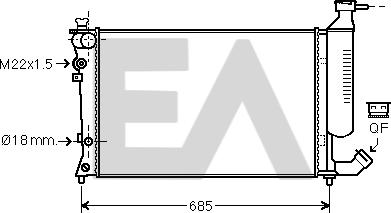 EACLIMA 31R10091 - Radiatore, Raffreddamento motore autozon.pro