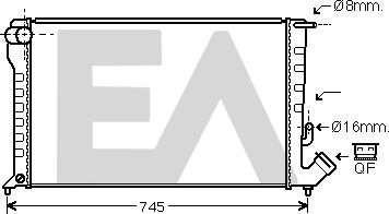 EACLIMA 31R10098 - Radiatore, Raffreddamento motore autozon.pro