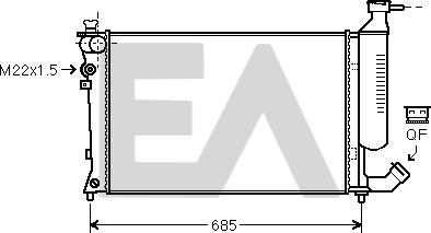 EACLIMA 31R10092 - Radiatore, Raffreddamento motore autozon.pro