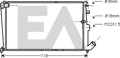 EACLIMA 31R10044 - Radiatore, Raffreddamento motore autozon.pro