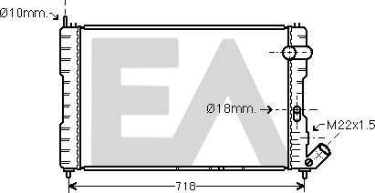 EACLIMA 31R10047 - Radiatore, Raffreddamento motore autozon.pro