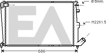 EACLIMA 31R10052 - Radiatore, Raffreddamento motore autozon.pro