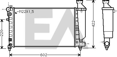 EACLIMA 31R10019 - Radiatore, Raffreddamento motore autozon.pro