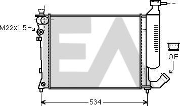 EACLIMA 31R10089 - Radiatore, Raffreddamento motore autozon.pro