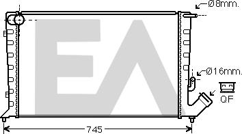 EACLIMA 31R10039 - Radiatore, Raffreddamento motore autozon.pro