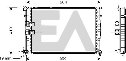 EACLIMA 31R10022 - Radiatore, Raffreddamento motore autozon.pro