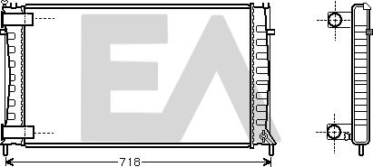 EACLIMA 31R10027 - Radiatore, Raffreddamento motore autozon.pro