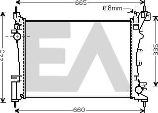 EACLIMA 31R10106 - Radiatore, Raffreddamento motore autozon.pro