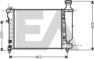 EACLIMA 31R10101 - Radiatore, Raffreddamento motore autozon.pro