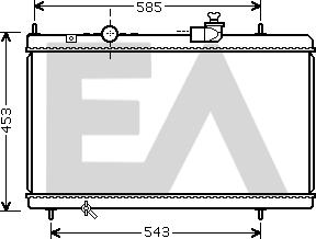 EACLIMA 31R10103 - Radiatore, Raffreddamento motore autozon.pro