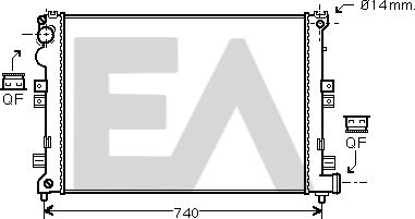 EACLIMA 31R10102 - Radiatore, Raffreddamento motore autozon.pro