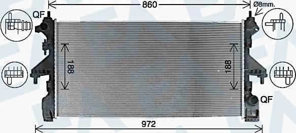 EACLIMA 31R10111 - Radiatore, Raffreddamento motore autozon.pro