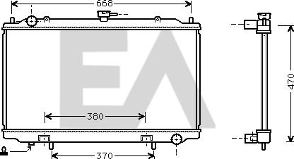 EACLIMA 31R18078 - Radiatore, Raffreddamento motore autozon.pro