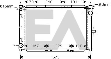 EACLIMA 31R18104 - Radiatore, Raffreddamento motore autozon.pro