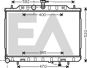 EACLIMA 31R18114 - Radiatore, Raffreddamento motore autozon.pro