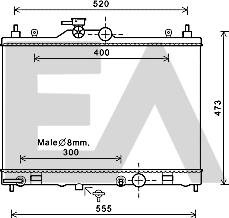 EACLIMA 31R18137 - Radiatore, Raffreddamento motore autozon.pro