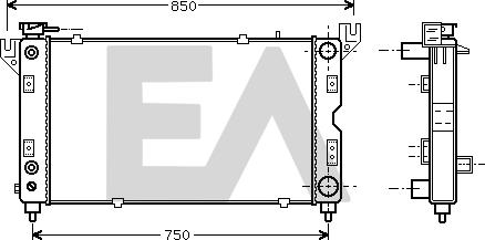 EACLIMA 31R12007 - Radiatore, Raffreddamento motore autozon.pro