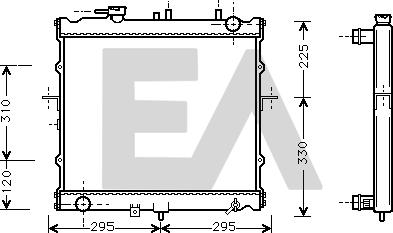 EACLIMA 31R36069 - Radiatore, Raffreddamento motore autozon.pro