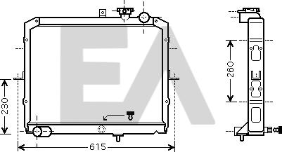 EACLIMA 31R36010 - Radiatore, Raffreddamento motore autozon.pro