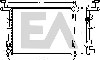 EACLIMA 31R36030 - Radiatore, Raffreddamento motore autozon.pro